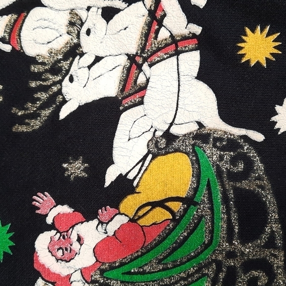 90's Vintage Nut Cracker Santa Sweatshirt - Picture 5 of 5